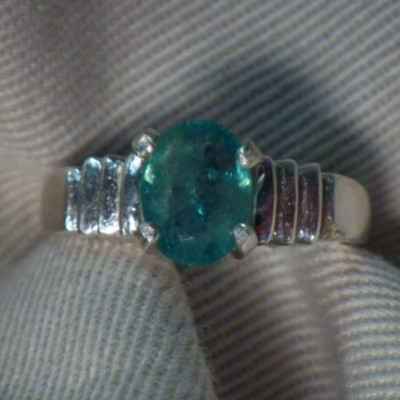 1.01 Carat Emerald Solitaire Ring Appraised at 650.00