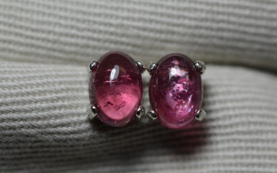 Pink Tourmaline Earrings - Pure Colour & Craftsmanship Love