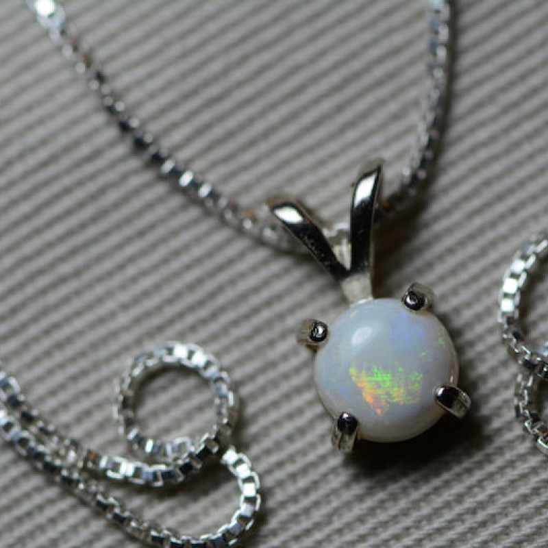 Rose Gold Crystal Opal Necklace: Kindred | Black Opal Direct