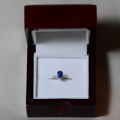 Sapphire Ring, Blue Sapphire Solitaire Ring 0.96 Carat Appraised at 750.00, September Birthstone, Natural Sapphire Jewelry, Oval Cut