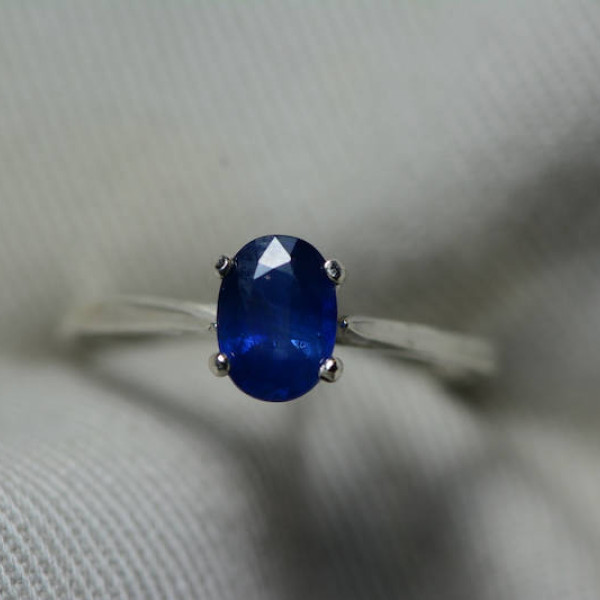Sapphire Ring, Blue Sapphire Solitaire Ring 1.01 Carat Appraised at 800.00, September Birthstone, Natural Sapphire Jewelry, Oval Cut