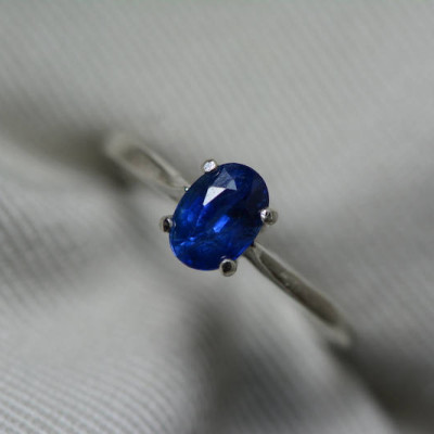 Sapphire Ring, Blue Sapphire Solitaire Ring 1.04 Carat Appraised at 825.00, September Birthstone, Natural Real Genuine Sapphire Jewelry