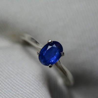 Sapphire Ring, Blue Sapphire Solitaire Ring 1.11 Carat Appraised at 875.00, September Birthstone, Natural Real Genuine Sapphire Jewelry