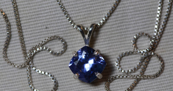 genuine tanzanite necklace