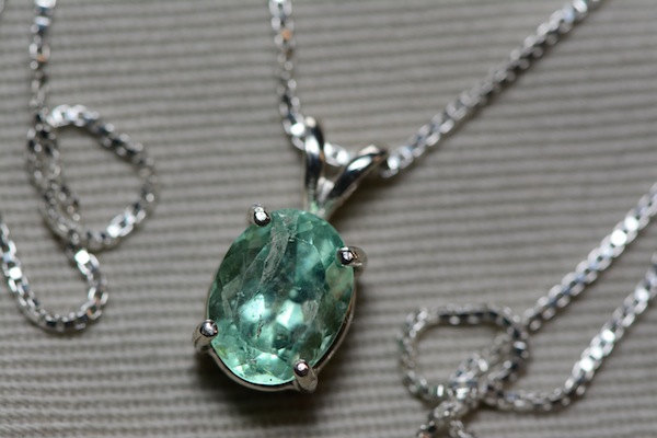 Emerald Necklace, Colombian Emerald Pendant 2.08 Carat Appraised at ...
