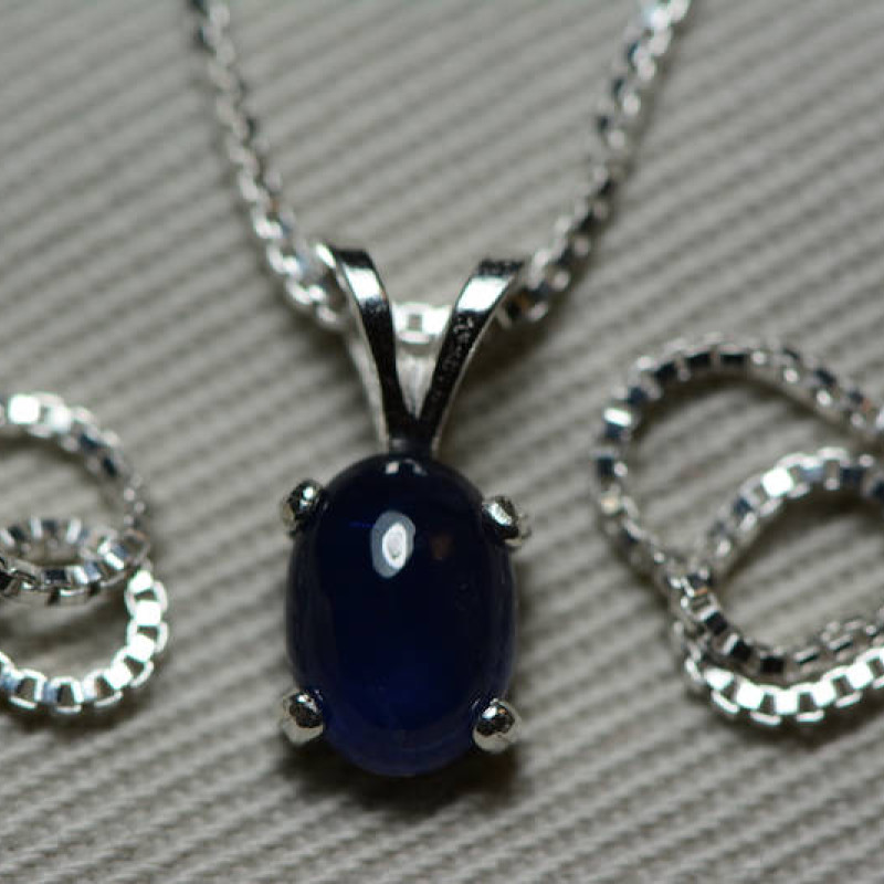 sapphire birthstone necklace