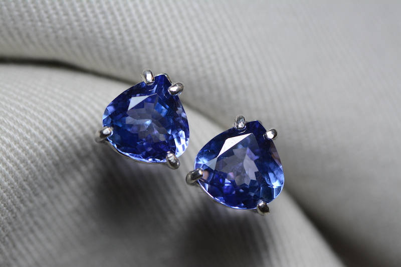 Real tanzanite earrings Clearance