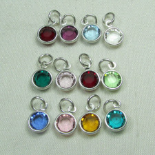 Personalized Birthstone Initial Necklaces | Sterling Silver & Swarovski | All Birthstone