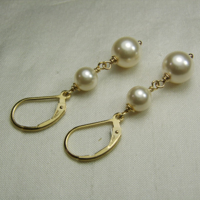 Bridesmaid Jewelry - Gold Pearl Earrings Bridal Earrings Pearl Bridesmaid Earrings Gold Pearl Drop Earrings Wedding Jewelry Bridesmaid Gift