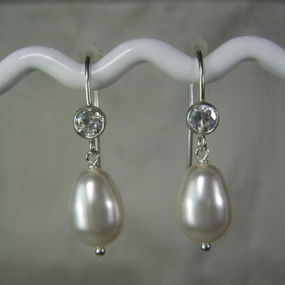 Bridesmaid Jewelry Pearl Drop Earrings - Pearl Bridal Earrings - Prom Jewelry Earrings Bridesmaid Earrings - Wedding Jewelry