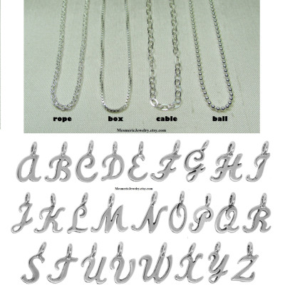Bridesmaid Jewelry Set of 8 Bridesmaid Gift Initial Necklace Bridesmaid Necklace Personalized Wedding Jewelry Monogram Bridal Party Gifts