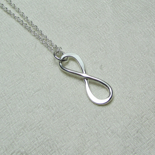 Infinity Necklace Bridesmaid Jewelry Sterling Silver Layered Necklace Bridesmaid Gift Silver Infinity Layering Jewelry Bridesmaid Necklace
