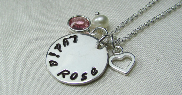 monogram necklaces for mothers