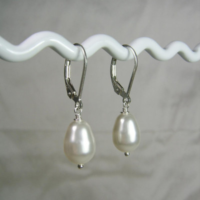 Pearl Bridal Earrings Swarovski Teardrop Pearl Earrings Bridesmaid Earrings Bridesmaid Gift Bridesmaid Jewelry Wedding Jewelry
