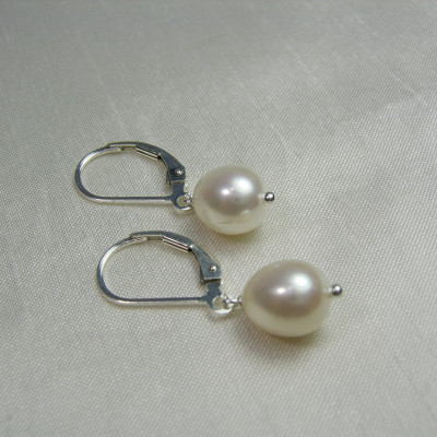 Pearl Bridesmaid Earrings Freshwater Pearl Earrings Bridesmaid Jewelry Pearl Drop Earrings Pearl Bridal Earrings Bridesmaid Gift