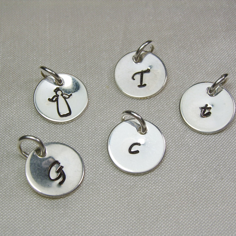 Personalized Initial Silver Charm