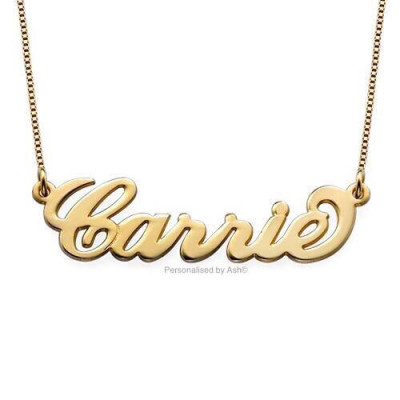 18k Yellow Gold Personalised Name Necklace