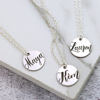 21st Birthday Ideas | Sterling Silver | 21st Birthday Gift | Dainty Name Necklace | Nameplate Necklace | Niece Gift From Aunt |