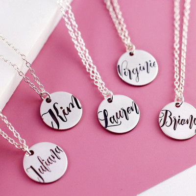 21st Birthday Ideas | Sterling Silver | 21st Birthday Gift | Dainty Name Necklace | Nameplate Necklace | Niece Gift From Aunt |
