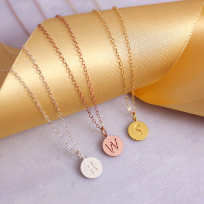 Be My Bridesmaid | Dainty Necklace | Gift Proposal | Bridesmaid Jewelry | Round Disc Necklace | Dainty Gold Charm | Dainty Necklace