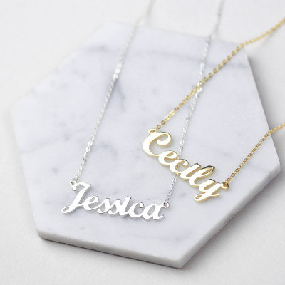 Custom Gold Name Necklace • Personalised Name Necklace • Custom Name Necklace • Custom Name Jewellery • Personalised Necklace • Any Name