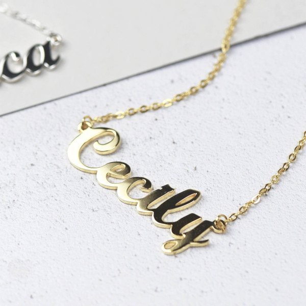 Custom Gold Name Necklace • Personalised Name Necklace • Custom Name Necklace • Custom Name Jewellery • Personalised Necklace • Any Name