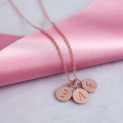 Disc Necklace | Funny Card for Mom | 18k Initial Necklace | Mommy Jewelry Gift | Dainty Thin Chain | Letter Necklaces | Funny Love Card