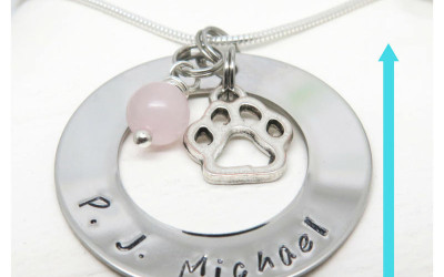 Handmade Pet Memorial Necklace: Keep Their Paw Print Close