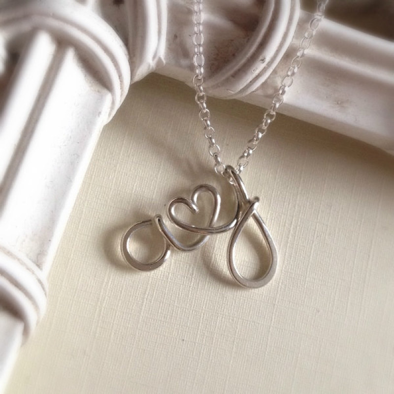 Rooted in Love Family initial necklace. Personalized sterling silver f –  Drake Designs Jewelry