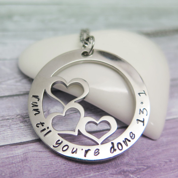 Gift for Runners - Personalized Necklace - Motivational Jewelry - Hand Stamped Jewelry - Handstamped - Personalized Jewelry - Runner Gift