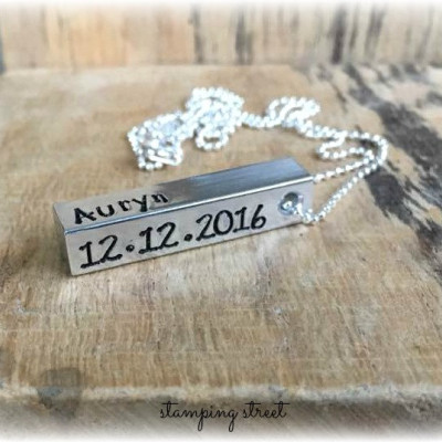Gifts for Wife, New Baby Gift, Personalised Necklace, Personalized Necklace, Gifts for New Mum, New Mummy Gift,  Mom Necklace, From Husband