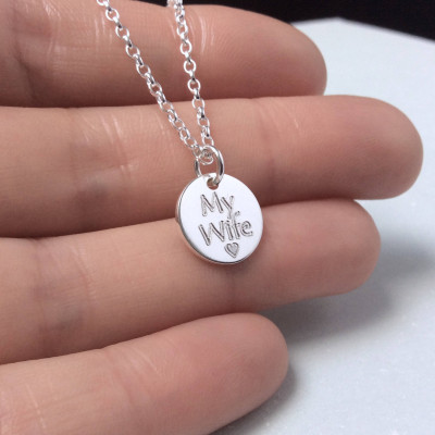Gifts for wife, anniversary gift, Valentines gift, birthday gift, silver necklace, sterling silver, romantic gift, jewelry for wife,