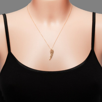 Gold Angel Wing Necklace Necklace/Angel Wing Necklace/Angel Wing