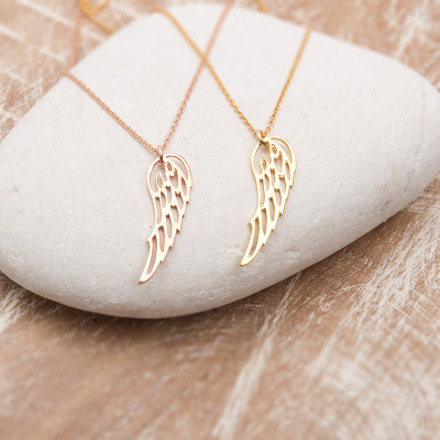 Gold Angel Wing Necklace Necklace/Angel Wing Necklace/Angel Wing