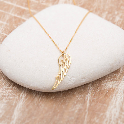 Gold Angel Wing Necklace Necklace/Angel Wing Necklace/Angel Wing