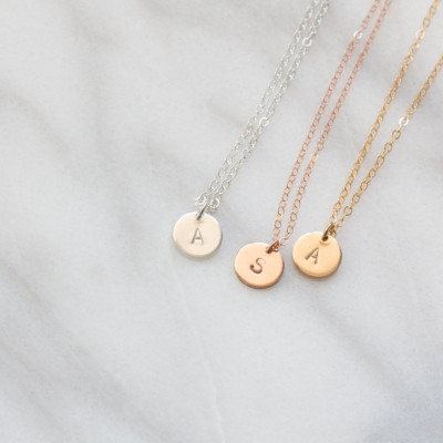 Initial Necklace | Letter Necklace | Custom Hand Stamped Necklace | Initial Jewellery | Hand Stamped Jewellery | Personalised Necklace