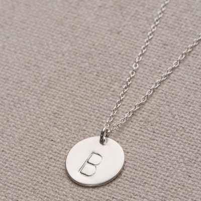 Initial Necklace in Gold/Rose Gold Or Sterling Silver/Letter necklace