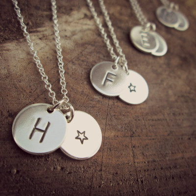 LITTLE THINGS - initials necklace - monogram jewelry - personalised - Magic in the grass - beautiful jewellery with a cool bohemian twist