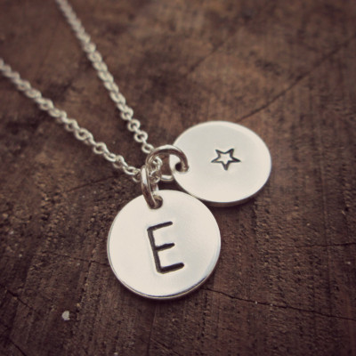 LITTLE THINGS - initials necklace - monogram jewelry - personalised - Magic in the grass - beautiful jewellery with a cool bohemian twist