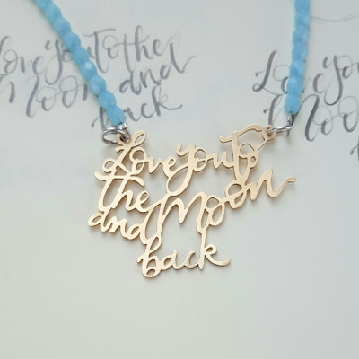 Love you to the Moon and Back necklace