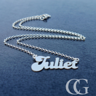 MADE TO ORDER Personalised Solid Sterling Silver Name Necklace