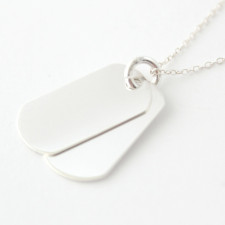 Mens Silver Dog Tag: A Personal Story in Every Engraving