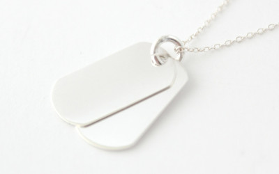Mens Silver Dog Tag: A Personal Story in Every Engraving