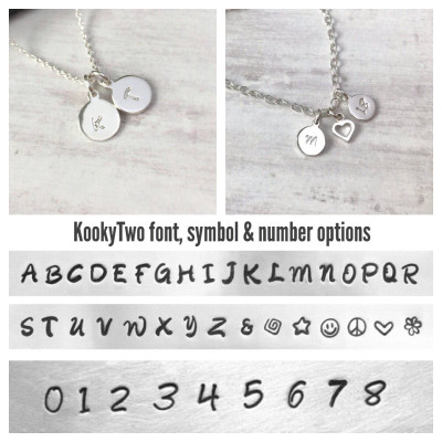 MUM Disc Letter Necklace Sterling Silver/Personalised/Letter Disc/Letter Necklace/Initial/Disc/Mothers Day/Everyday Wear/Gift/UK/Jewellery