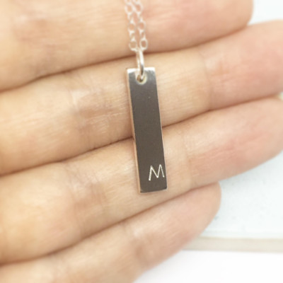 Mens Initial Necklace, Initial Pendant, Christmas Gift for Man, Mens Necklace, Simple Mens Necklace, Personalised Mens Necklace