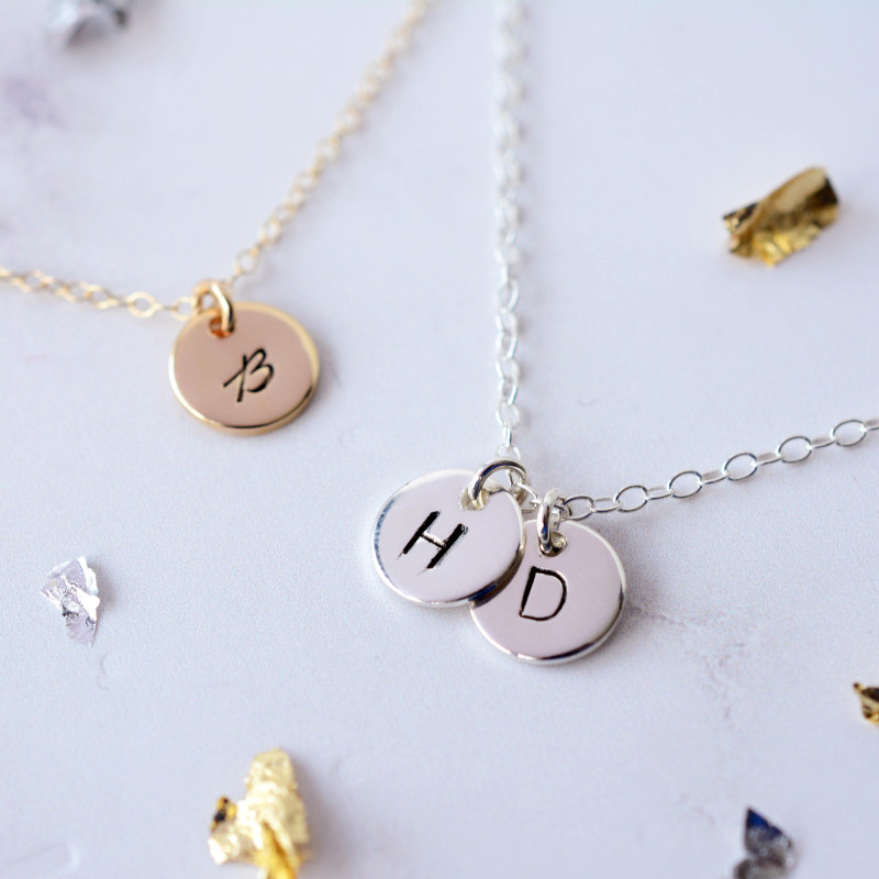 Buy Gold Cat Necklace Customized Hand Stamped Letter Initial Cat Gift for  Her Pets Gift Black Cat Online in India - Etsy