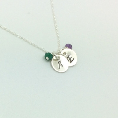Mom necklace - Kids name necklace - Birthstone necklace -Initial necklace - Custom necklace - Mother necklace - personalized family necklace