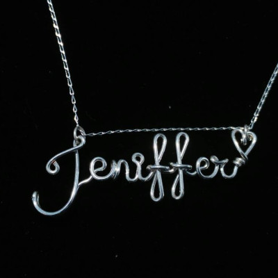 Name Necklace Personalised Any Name / word Handmade, Gift for Her Kolezi Bros London
