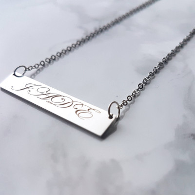 Personalised Bar Necklace | Engraved Bar Necklace | Bar Necklace | Customised Necklace | Name Necklace | Minimalist Necklace