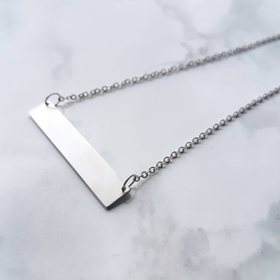 Personalised Bar Necklace | Engraved Bar Necklace | Bar Necklace | Customised Necklace | Name Necklace | Minimalist Necklace